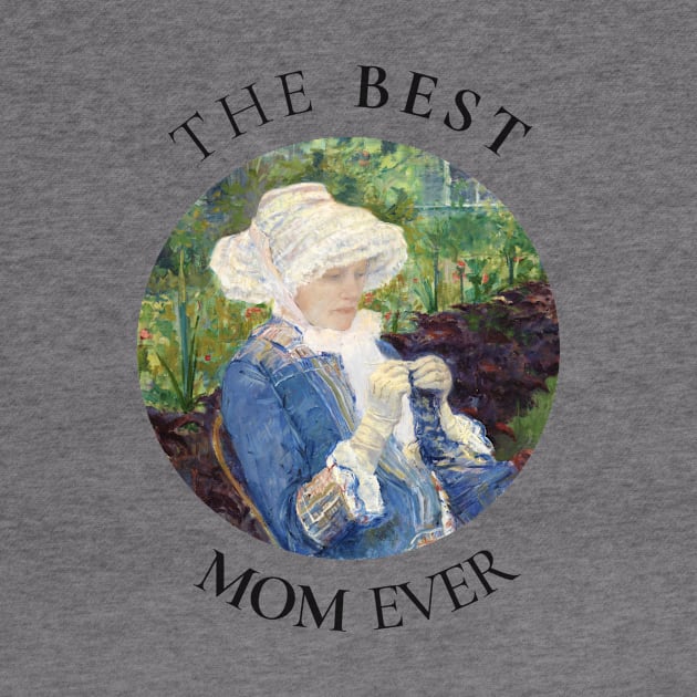 THE BEST KNITTING MOM EVER FINE ART VINTAGE STYLE MOTHER OLD TIMES by the619hub